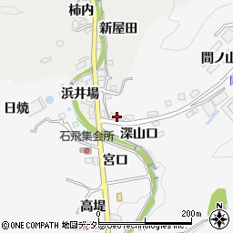 愛知県豊田市石飛町深山口124周辺の地図