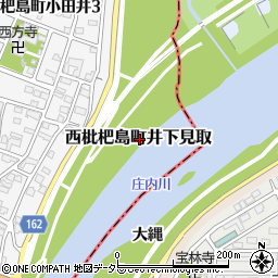 愛知県清須市西枇杷島町井下見取周辺の地図