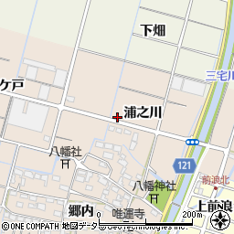 愛知県稲沢市平和町東城周辺の地図