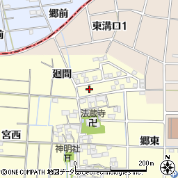 愛知県あま市中橋廻間59周辺の地図