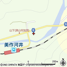 岡山県津山市加茂町山下276周辺の地図