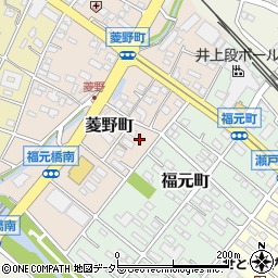 愛知県瀬戸市菱野町256周辺の地図