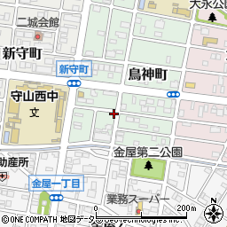 愛知県名古屋市守山区鳥神町周辺の地図