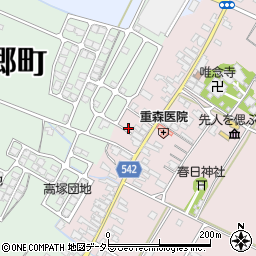 滋賀県犬上郡豊郷町四十九院966-1周辺の地図