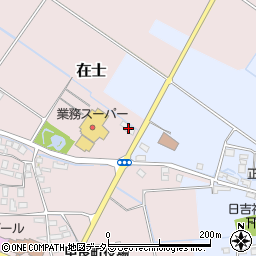 滋賀銀行甲良代理店周辺の地図