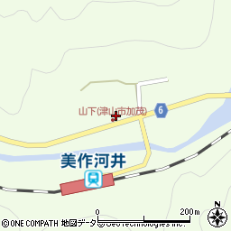 岡山県津山市加茂町山下284-1周辺の地図