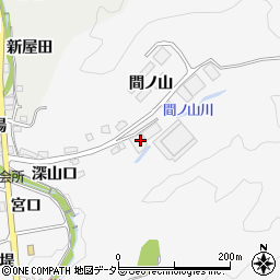 愛知県豊田市石飛町間ノ山周辺の地図