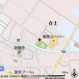 滋賀県犬上郡甲良町在士808周辺の地図