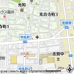 愛知県名古屋市北区光音寺町1丁目101周辺の地図