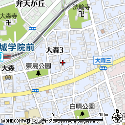 愛知県名古屋市守山区大森3丁目1501周辺の地図