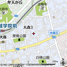 愛知県名古屋市守山区大森3丁目1511周辺の地図