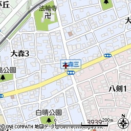愛知県名古屋市守山区大森3丁目1810周辺の地図
