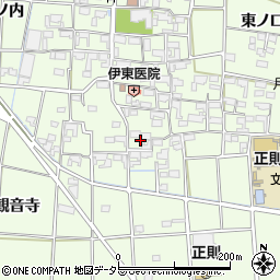 愛知県あま市二ツ寺屋敷166周辺の地図