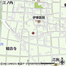 愛知県あま市二ツ寺屋敷181周辺の地図