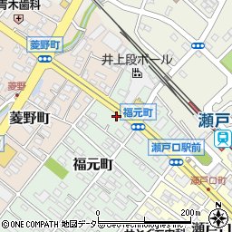 愛知県瀬戸市福元町45-7周辺の地図
