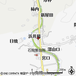 愛知県豊田市上渡合町浜井場周辺の地図