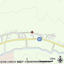 京都府京都市右京区京北上弓削町（油利ノ下）周辺の地図