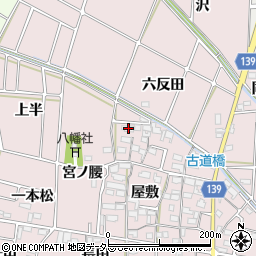 愛知県あま市古道屋敷258周辺の地図