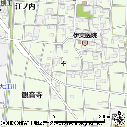 愛知県あま市二ツ寺屋敷183-8周辺の地図