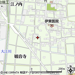 愛知県あま市二ツ寺屋敷183-10周辺の地図