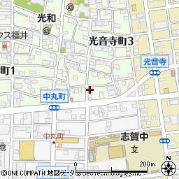 愛知県名古屋市北区光音寺町3丁目1周辺の地図