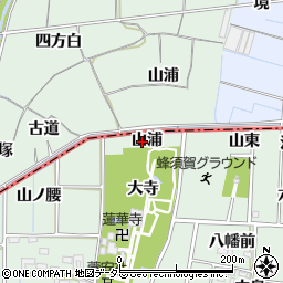 愛知県あま市蜂須賀山浦周辺の地図