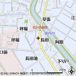 愛知県愛西市西川端町長田107周辺の地図