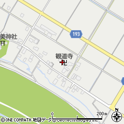観道寺周辺の地図