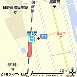 黒坂駅前周辺の地図