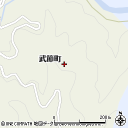 愛知県豊田市武節町六良木周辺の地図
