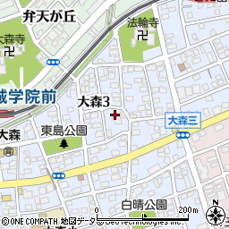 愛知県名古屋市守山区大森3丁目1506周辺の地図