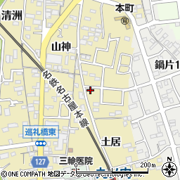 愛知県清須市清洲2175周辺の地図