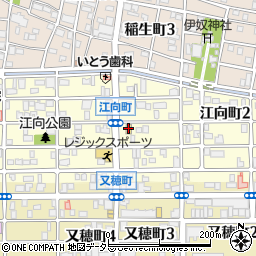 ファミリーマート江向町三丁目店周辺の地図