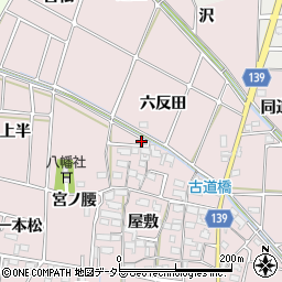 愛知県あま市古道屋敷48周辺の地図