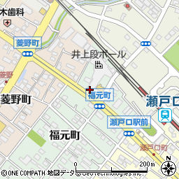 愛知県瀬戸市福元町9周辺の地図