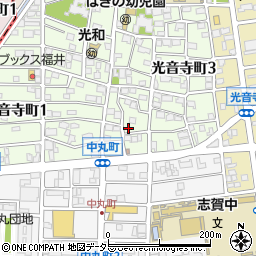 愛知県名古屋市北区光音寺町1丁目104周辺の地図