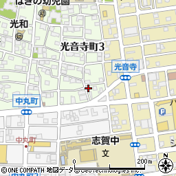 愛知県名古屋市北区光音寺町3丁目58周辺の地図
