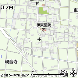 愛知県あま市二ツ寺屋敷179周辺の地図