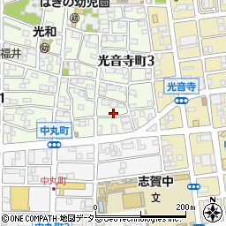 愛知県名古屋市北区光音寺町3丁目10周辺の地図