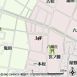 愛知県あま市古道上半周辺の地図