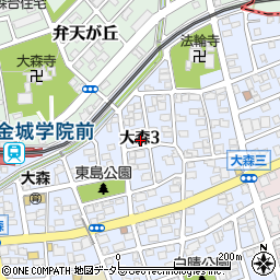 愛知県名古屋市守山区大森3丁目1312周辺の地図