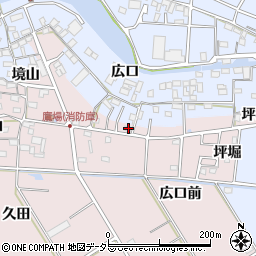 愛知県愛西市鷹場町五反山13-1周辺の地図