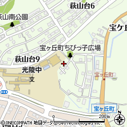愛知県瀬戸市宝ケ丘町133-5周辺の地図
