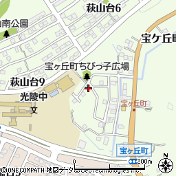 愛知県瀬戸市宝ケ丘町133-13周辺の地図