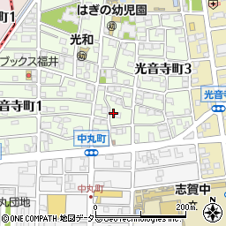 愛知県名古屋市北区光音寺町1丁目105周辺の地図