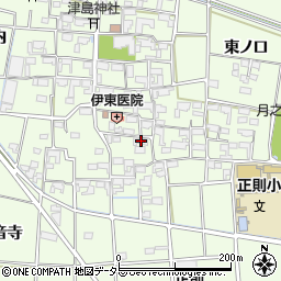 愛知県あま市二ツ寺屋敷162周辺の地図