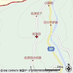 佐津目周辺の地図