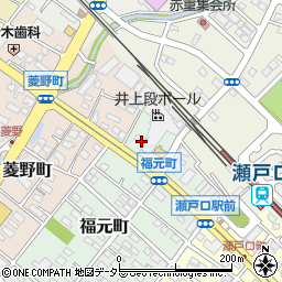 愛知県瀬戸市福元町8周辺の地図