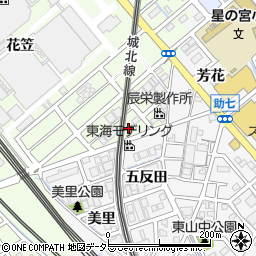 愛知県清須市寺野花笠周辺の地図