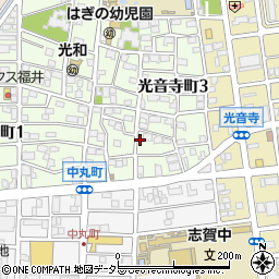 愛知県名古屋市北区光音寺町3丁目14周辺の地図
